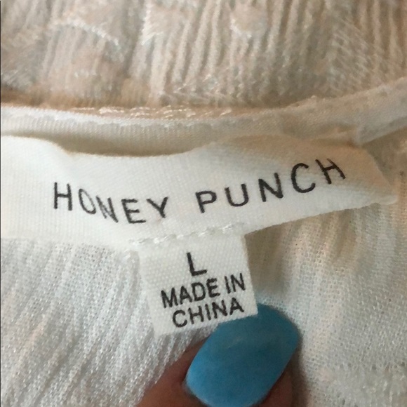 Patterned White Romper - Picture 7 of 8